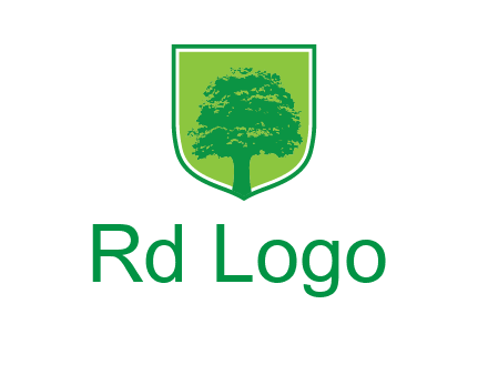 tree in colored shield logo