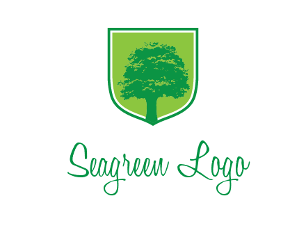 tree in colored shield logo