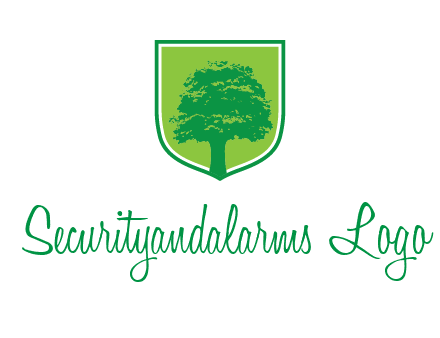 tree in colored shield logo