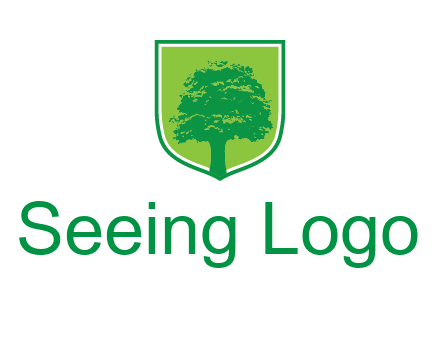 tree in colored shield logo