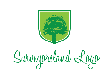 tree in colored shield logo