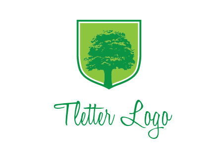 tree in colored shield logo