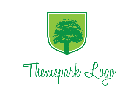 tree in colored shield logo