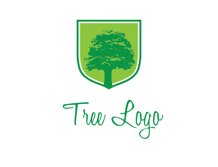 tree in colored shield logo