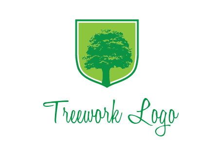 tree in colored shield logo