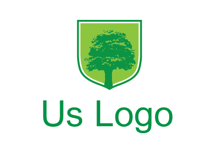 tree in colored shield logo