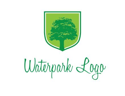 tree in colored shield logo