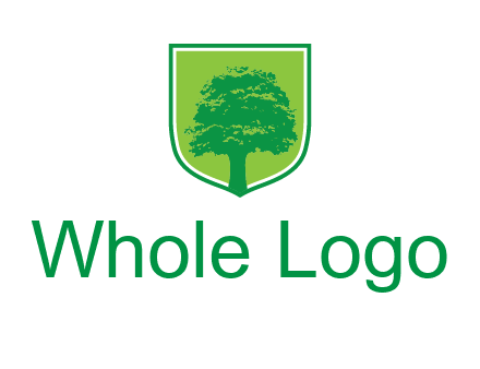tree in colored shield logo