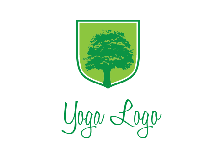 tree in colored shield logo