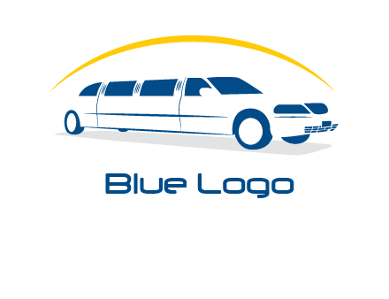 crescent and outline limousine car logo
