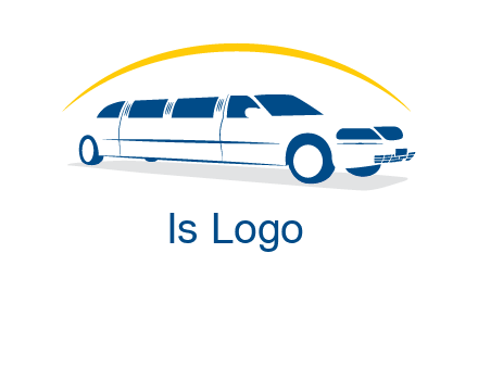 crescent and outline limousine car logo