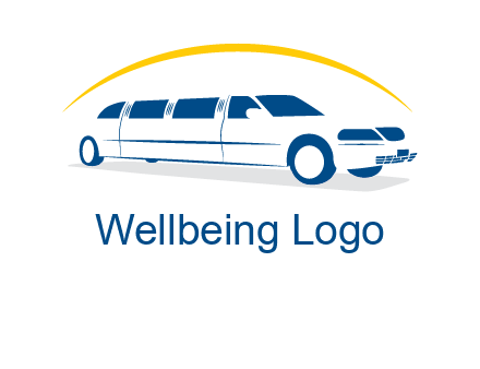 crescent and outline limousine car logo