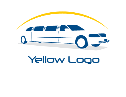 crescent and outline limousine car logo