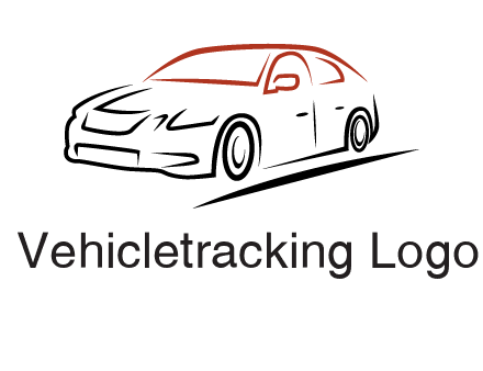 outline of sedan car logo
