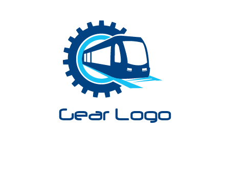gear round subway train logo