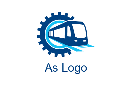gear round subway train logo