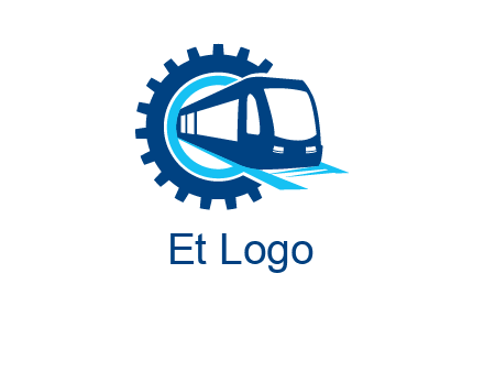 gear round subway train logo