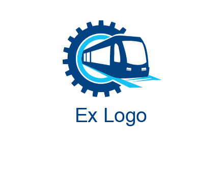 gear round subway train logo