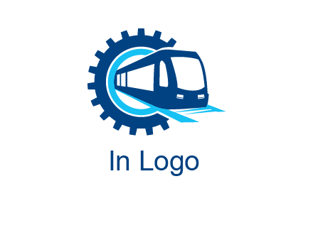gear round subway train logo