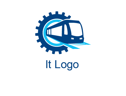 gear round subway train logo