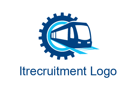 gear round subway train logo