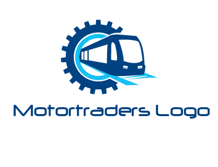 gear round subway train logo