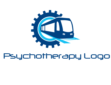 gear round subway train logo