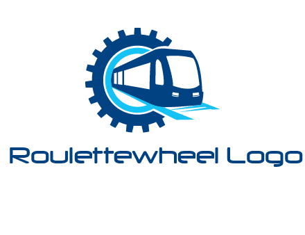 gear round subway train logo