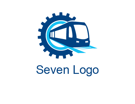 gear round subway train logo