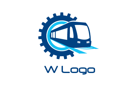 gear round subway train logo