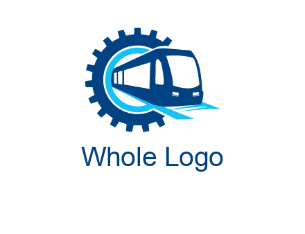 gear round subway train logo