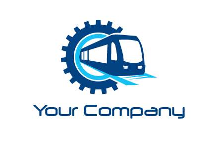 gear round subway train logo