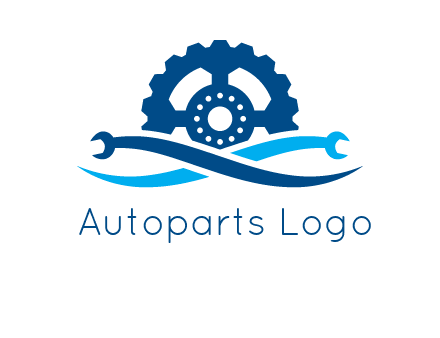 wrench and gear automobile logo