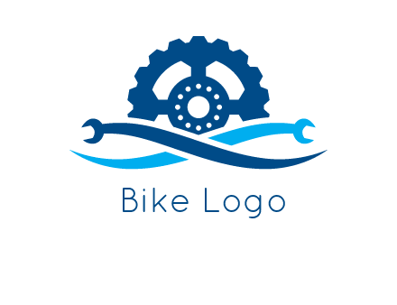 wrench and gear automobile logo