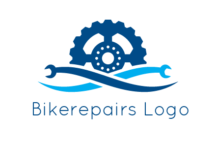 wrench and gear automobile logo