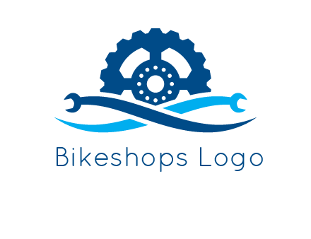 wrench and gear automobile logo