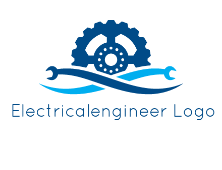 wrench and gear automobile logo
