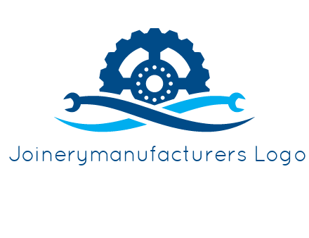 wrench and gear automobile logo