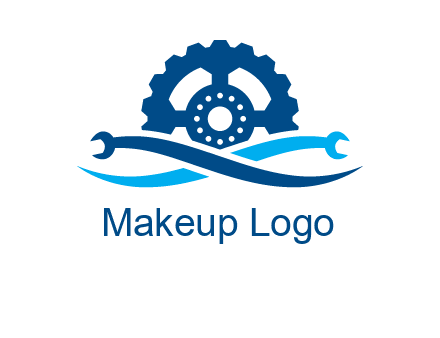 wrench and gear automobile logo