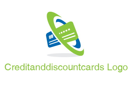 swoosh round credit card logo