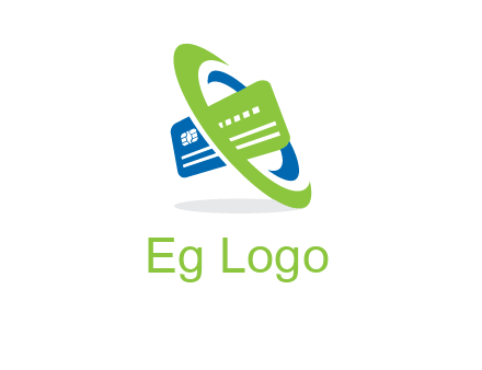 swoosh round credit card logo