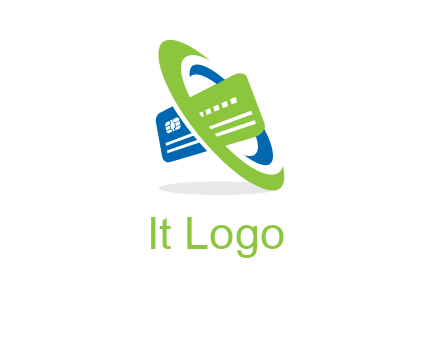 swoosh round credit card logo