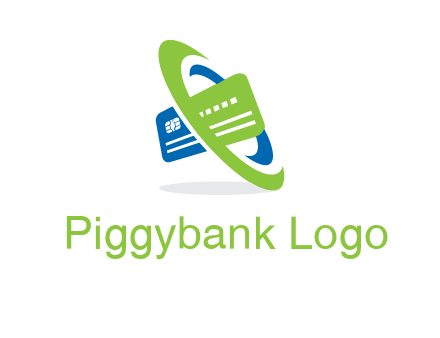 swoosh round credit card logo