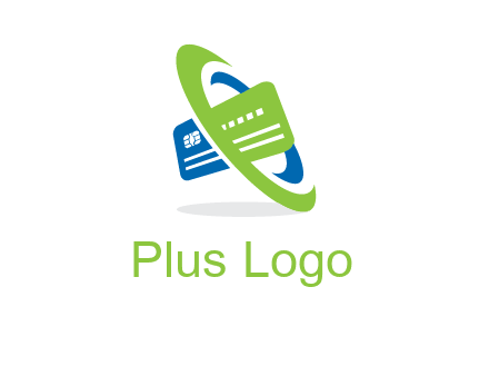 swoosh round credit card logo