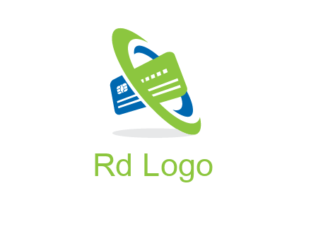 swoosh round credit card logo