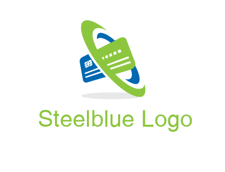 swoosh round credit card logo