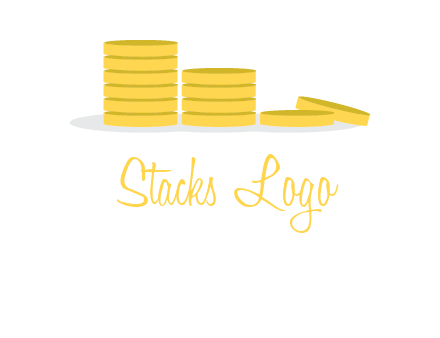 stacks of coins accounting logo