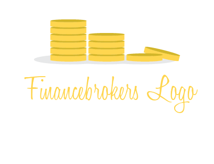 stacks of coins accounting logo