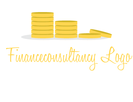 stacks of coins accounting logo