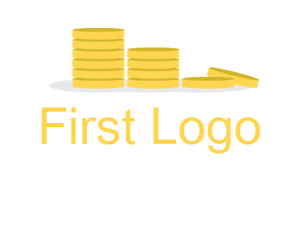 stacks of coins accounting logo